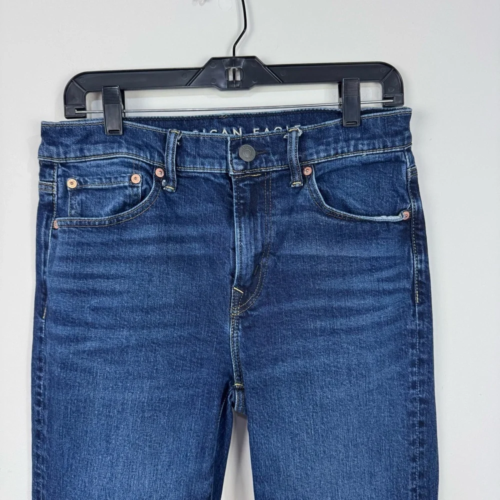 American Eagle Relaxed Straight Dark Wash Denim Casual Jeans size 30x32